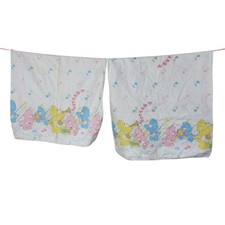 VTG Care Bears Set 2 Receiving Blanket 1984 American Greetings Baby Security