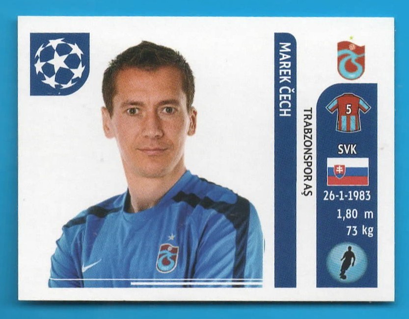 PANINI CHAMPIONS LEAGUE 2011 12 FOOTBALLERS FIGURE N.130 CECH NEW MINT