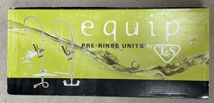 Equip 8" Wall-Mount Add On Faucet 12" Swing Nozzle Pre-Rinse 5PR-8W12 Chrome