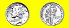 1942-P MERCURY SILVER DIME 10C TOP SOLID GEM-BU++++ HIGH GRADE HIGHER MS++++!!