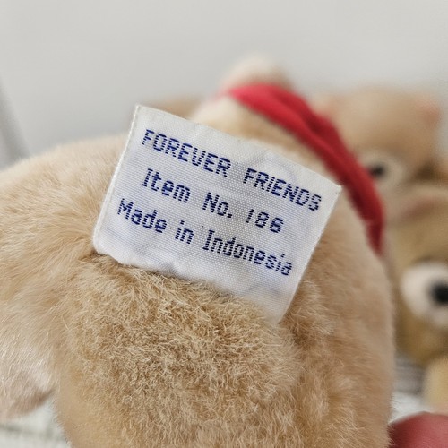 4 piccoli mini orsacchiotti Forever Friends - vintage anni 90 Andrew Brownsword - Foto 8 di 19