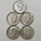 Kennedy Half Dollar 50 Cent 1967 Circulated US Coins Lot of 5 40% Silver Read⬇