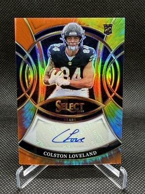 2025 Panini Select Rookie Tie-Dye Prizm Auto Colston Loveland /25 Bears