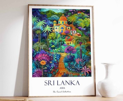 4_Sri Lanka Druck, Sri Lanka Reiseposter, Nahost Reisedruck, Islamic De
