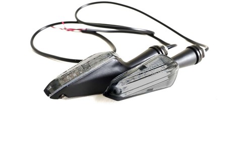 PAIR OF EVOTECH SMOKED LED DIRECTION INDICATORS FOR TRIUMPH STREET TRIPLE RX 201 - Picture 3 of 3