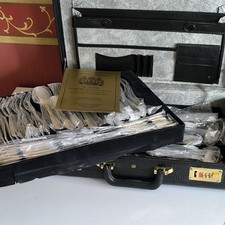 Solingen Besteckset für 12 Personen – 24 Karat hartvergoldet – im Originalkoffer