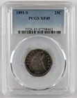 1891-S Seated Liberty Silver Quarter 25c PCGS XF45 EF45 47298463 Toned