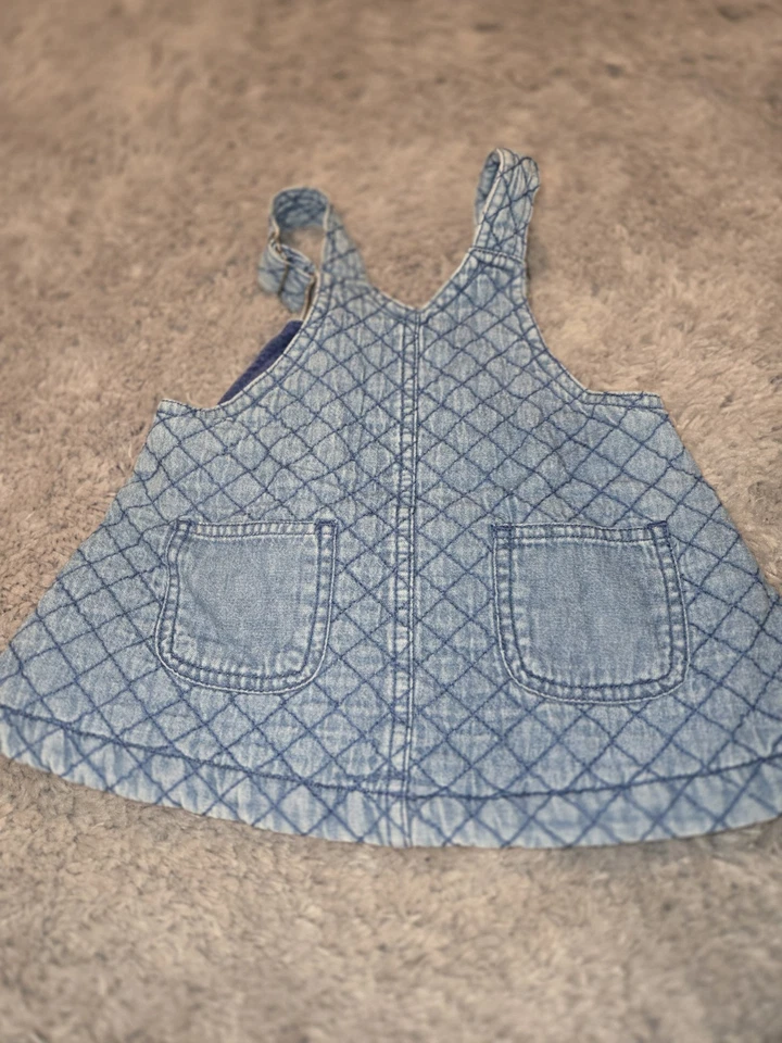 Jersey sin mangas de mezclilla suave vintage Sesame Street Elmo talla 12 mth rojo marino Foto 4 de 4