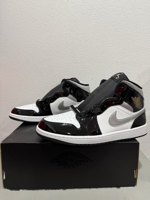 Nike Air Jordan 1 SE Mid Black White Metallic Silver HV0789-010