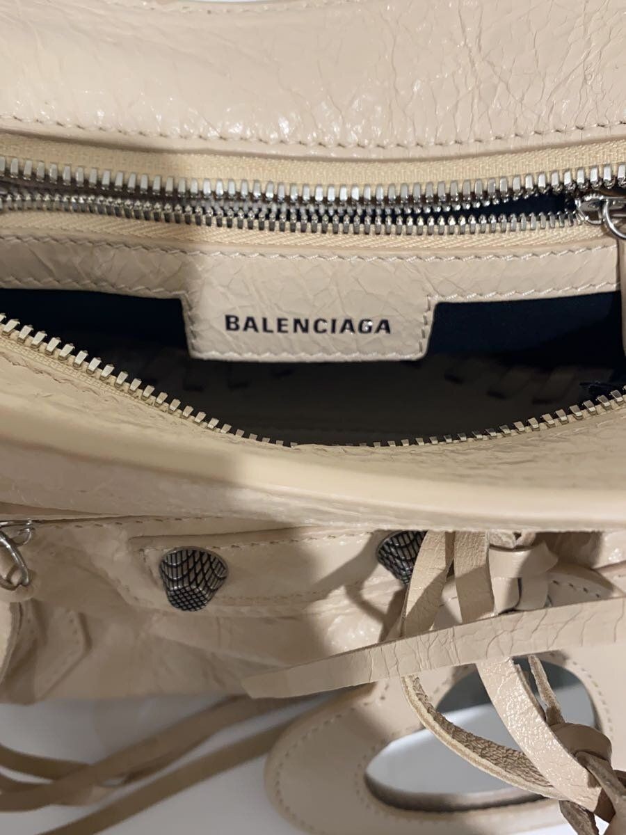 BALENCIAGA Shoulder Bag Neocagor XS Leather Beige 700940