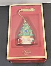Lenox Hinged Trinket Tree Box Christmas Ornament Treasure Collection