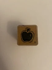 DOTS Apple Wood Mounted Rubber Stamp RS66