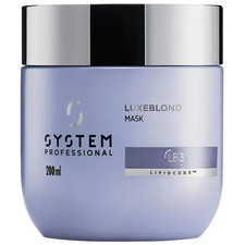 Wella System Professional LuxeBlonde Mask 200ml Anti-Brass Purple Hair Treatment