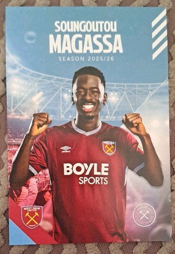 Soungoutou Magassa - Hammers Collectables Trading Card 2025/26 Season West Ham