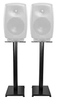 Pair Rockville 29" Black Steel Speaker Stands For Genelec 8040B Monitors