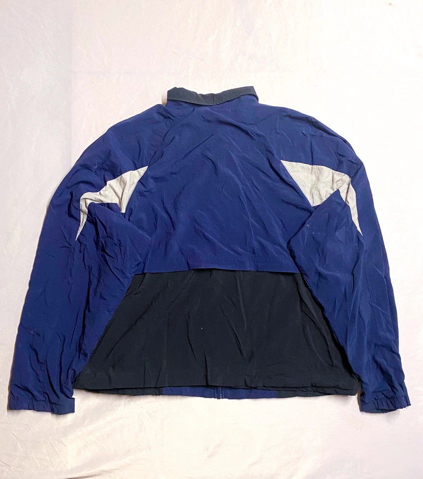 Vintage ASICS y2k Windbreaker Jacket XL Two Toned Northwestern High Maryland - Image 2 of 4