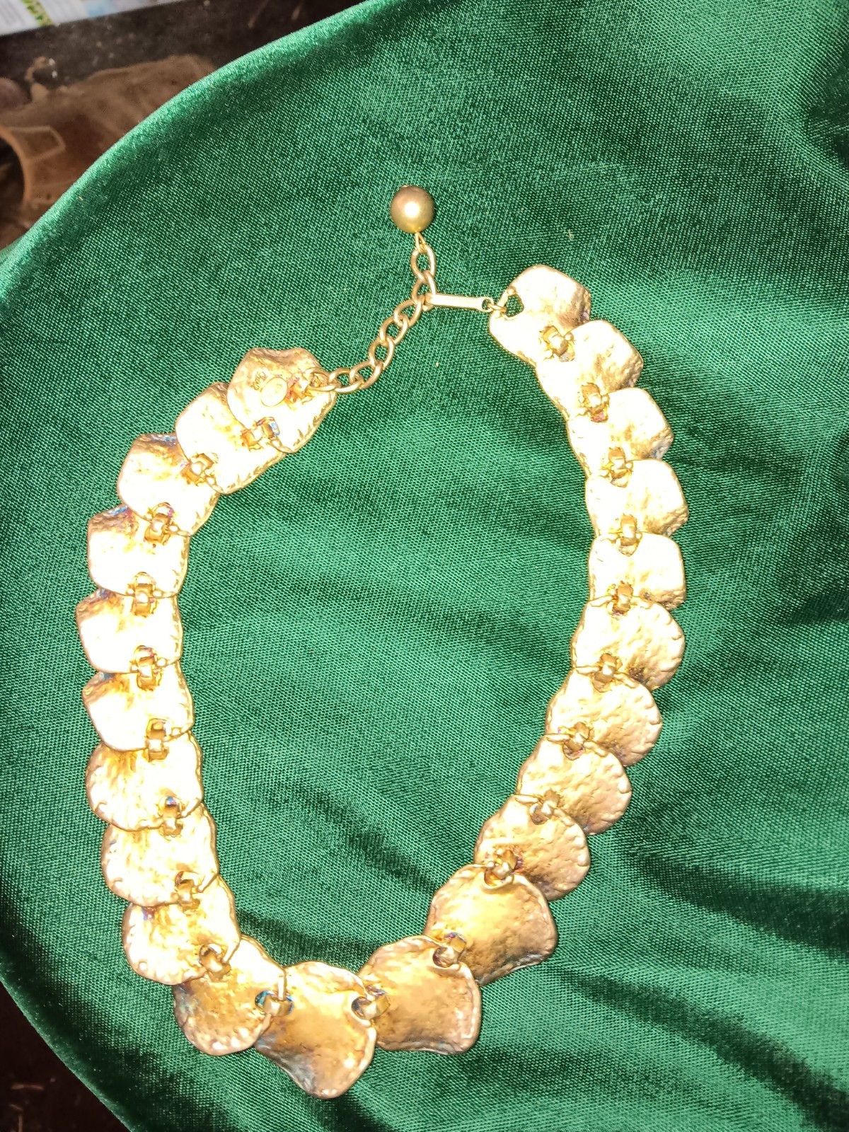 Vintage KJL Kenneth J Lane Brutalist Leaf Neclace - image 6