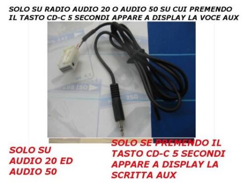 Aux Audio Cable Mercedes A B C Audio 20 50 2004-2008 Ipod IPHONE android samsung - Photo 1 sur 2