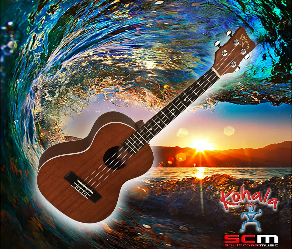 Kohala Akamai Tenor Ukulele All Mahogany Uke - Rosewood Fretboard Aquila Strings - Image 2 of 4