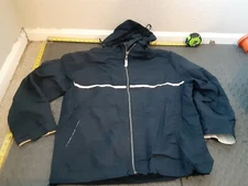 Vintage Gear for Sports Mens Full Zip Windbreaker Jacket Blue Large #S187