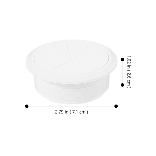 3 pcs Desk Grommet Desktop Cable Hole Covers Round Cord Hole Plugs Plastic Wire - Afbeelding 3 van 12