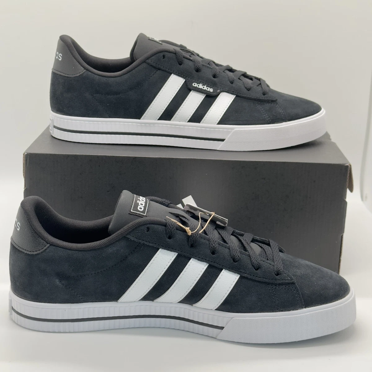 Adidas Daily 3.0 Black Skateboard FW7439 Suede Sneaker Shoes Sz10.5 Mens New NWB