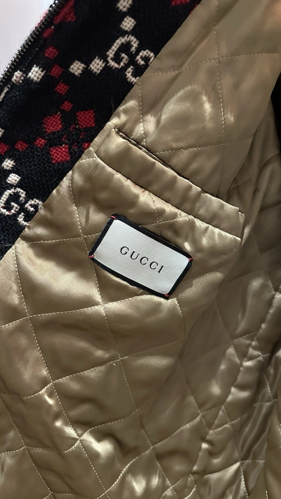 Giacca di lana Gucci Macro GG Diamond