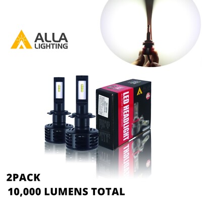Alla Lighting TS-LED H7 Headlight Bulb|Foglight Super Slim Short Compact Upgrade