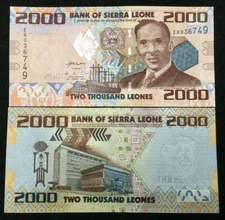 Sierra Leone Africa 2000 Leones 2010 Banknote World Paper Money UNC Currency