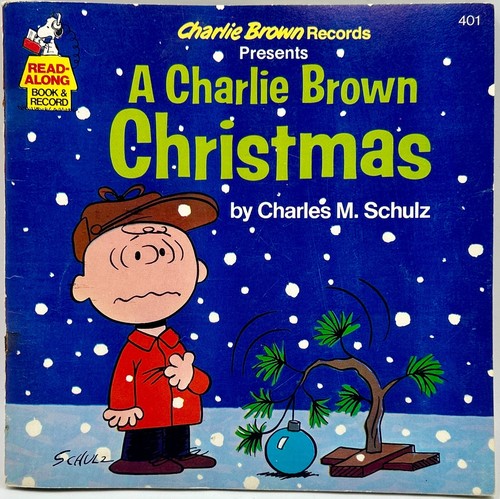1977 A Charlie Brown Christmas by Charles M. Schulz Read-Along Book & Record - 第 1/9 張圖片