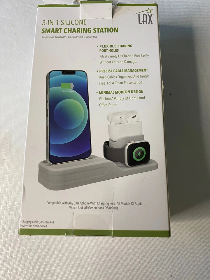Новая в коробке умная зарядная док-станция Apple 3-1 для дома и офиса от Lax. - Изображение 3 из 4