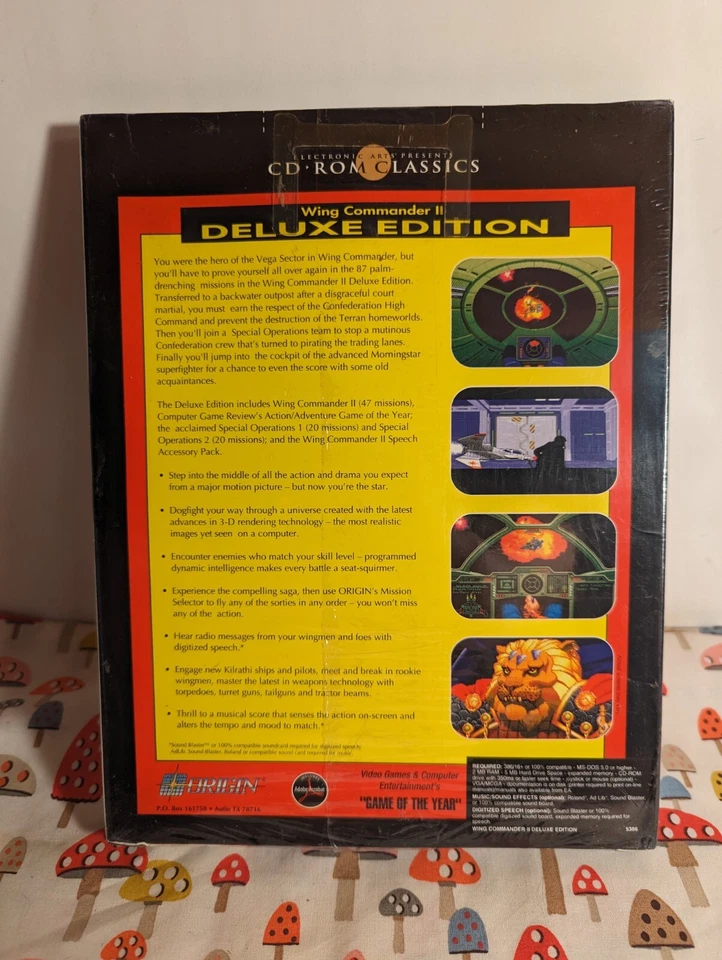 WING COMMANDER II 2 Vengeance Of The Kilrathi Deluxe Edition PC IBM Origin NEW - Image 2 of 4