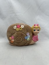 Vintage Ceramic Anthropomorphic Snail Toothbr...