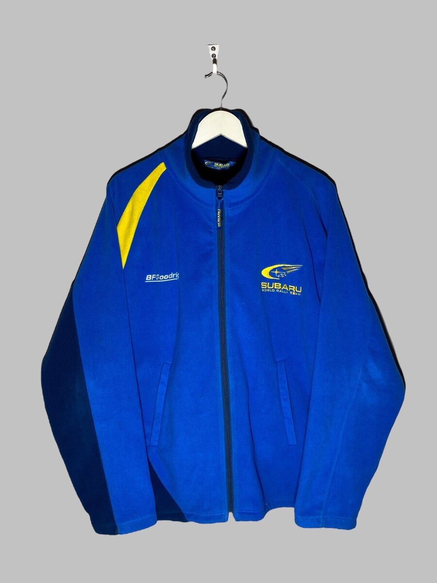 Racing Subaru World Rally Team Fleece Sweater Jacket Full Racing Subaru World Rally Team Fleece Sweater Jacket Full