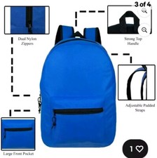Backpack Moda West Unisex Padded Straps Backp...