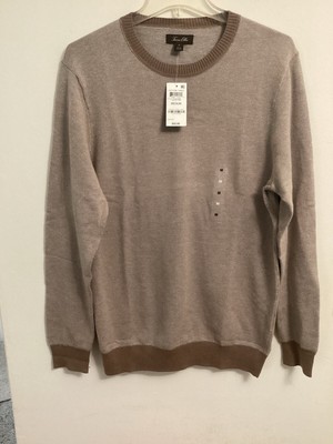 Tasso Elba Men Sweater NWT Size Medium Brown color