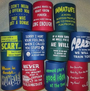 funny can koozies