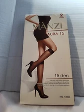 Manzi Laura 15 Sheer Knee-Highs 15 Denier MIELE (HONEY) 2 Pack 13003 ONE SIZE