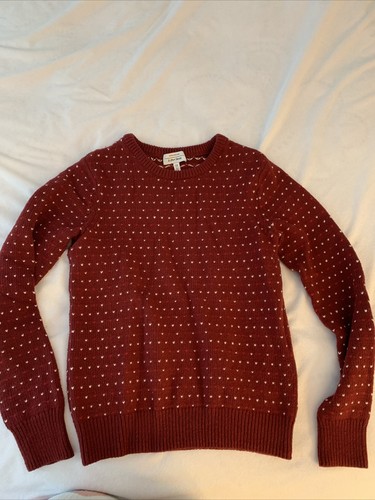 EUC red sweater sz xs womens | eBay