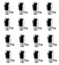 32 PCS EAGLE DUALLY WHEEL RIM LUG NUT LONG MAG SHANK CHROME 9/16 " X 18 WASHER 