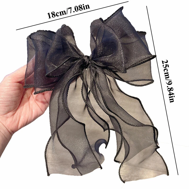 Милый девочка бант лента шпильки сладкий волос зажимы хвост держатель волос аксессуары - Изображение 2 из 4