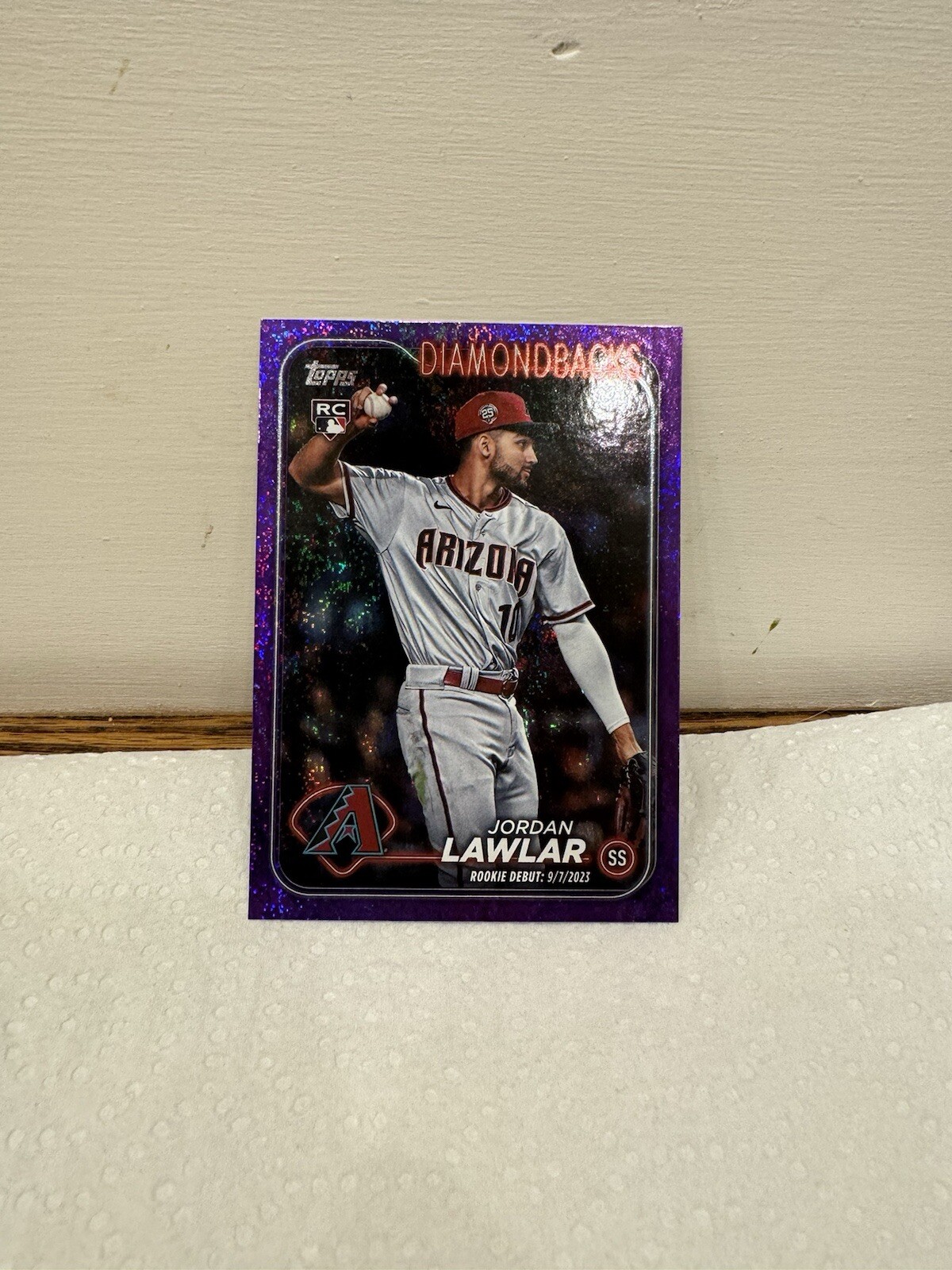2024 Topps Update Jordan Lawlar /799 Purple Foilboard #US41 Debut Diamondbacks