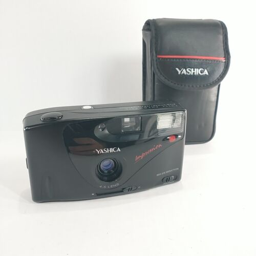 Yashica Kyocera Impression 35mm Point & Shoot Film Camera + Owners Manual & Case - Picture 16 of 17