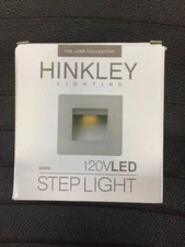 Hinkley Luna Titanium Line Voltage Square LED Landscape Deck Light 58506TT (NEW)