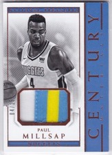 Paul Millsap 2017-18 Panini National Treasures Patch 4/25 Jersey Number 1/1
