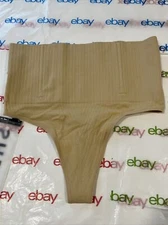 SHEIN High Waisted Shapewear Panty Thongs Bottom Size XL Beige