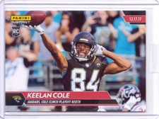 2017 Panini Instant NFL #126 Keelan Cole Rookie Card Jaguars - Only 89 made!