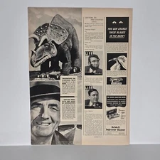 1940 Sinclair Refining Co Vintage Ad Motor Oil Dinosaur Triceratops PA Turnpike