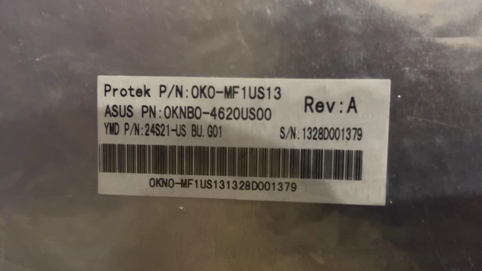 Repuesto de teclado original para portátil Asus serie U 0KNB0-4620US00 Foto 3 de 4