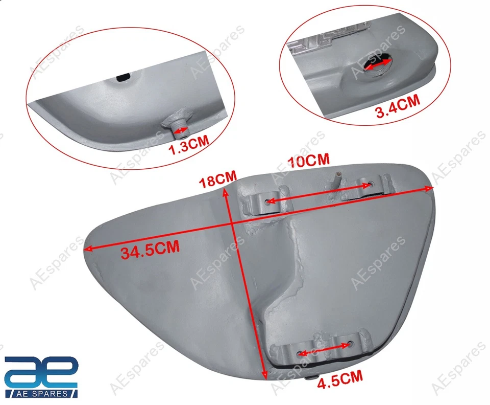 燃油气油箱带油箱适用于铃木 GT 500 摩托车 AE — 第 3/4 张图片